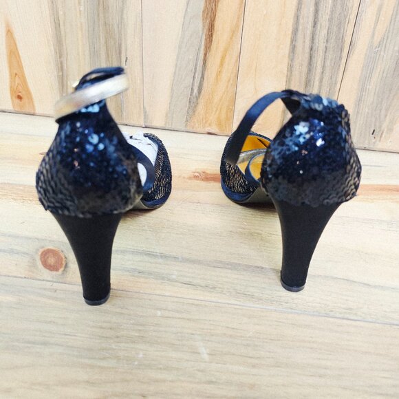 Wee Collection Black Sequined Heels - Picture 5 of 6